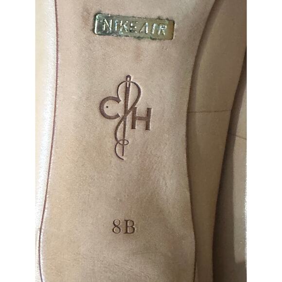 Cole Haan Nude Leather Heels  Round-Toe Pumps  Nike Air Collab – Size 8 - Picture 6 of 9